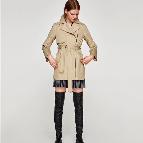 Zara Jackets & Blazers - Zara water-repellent trench coat/L